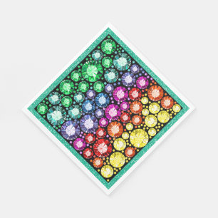 Bling Jewels Afbeeldingen servetten