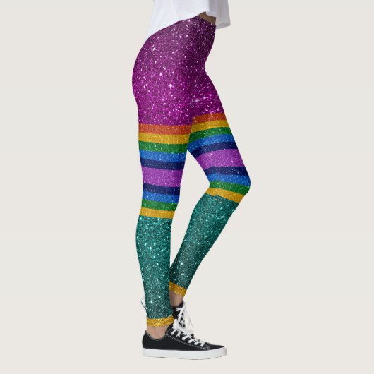 Bling Me Up Rainbow 7 Pop Mode Leggings (Rechts)