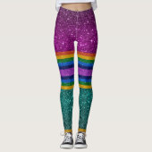 Bling Me Up Rainbow 7 Pop Mode Leggings (Voorkant)