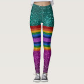 Bling Me Up Rainbow 8 Pop Fashion Leggings (Devant)