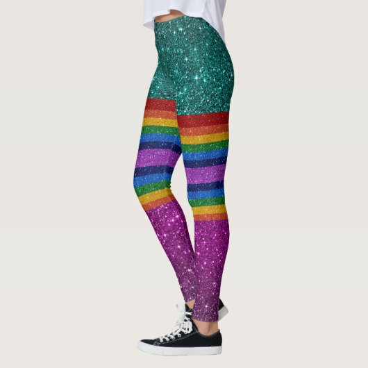 Bling Me Up Rainbow 8 Pop Fashion Leggings (Gauche)