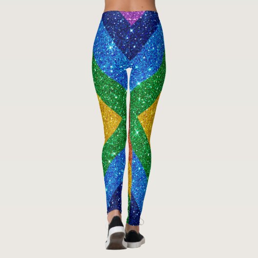 Bling Me Up Rainbow Pop Fashion Leggings (Dos)