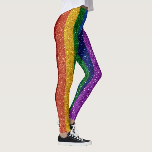 Bling Me Up Rainbow Pop Fashion Leggings (Droite)