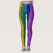 Bling Me Up Rainbow Pop Fashion Leggings (Devant)