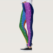 Bling Me Up Rainbow Pop Fashion Leggings (Gauche)