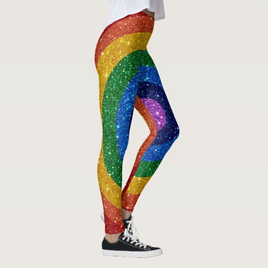 Bling Me Up Rainbow Pop Fashion Leggings (Droite)