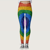 Bling Me Up Rainbow Pop Fashion Leggings (Devant)