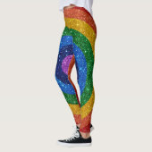 Bling Me Up Rainbow Pop Fashion Leggings (Gauche)