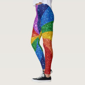 Bling Me Up Rainbow Pop Fashion Leggings (Gauche)