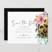 Bling Meisjesachtige Glam Luipaardprint Roze Goud  (Voorkant / Achterkant)