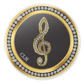 Bling Music Note Boutons d'armoire (Devant)