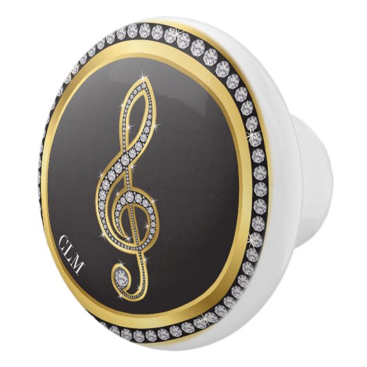 Bling Music Note Boutons d'armoire (Droite)