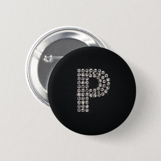 bling - P Ronde Button 5,7 Cm (Voorkant /achterkant)