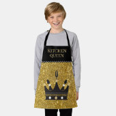 Bling! Queen of Kitchen All-Over Print Apron Schort (Gedragen)