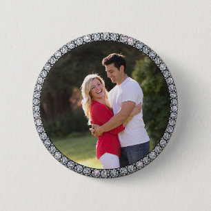 Bling ring aangepaste foto knop ronde button 5,7 cm