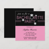 Bling Ring Pink Bachelorette Party 2 Kaart (Voorkant / Achterkant)