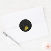 Bling Small Ronde Sticker (Envelop)