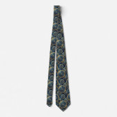 Bling & Sparkle | Cravate géode Navy Blue + Or (Dos)