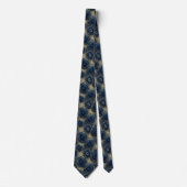 Bling & Sparkle | Cravate géode Navy Blue + Or (Devant)