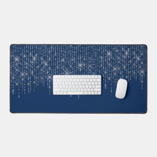 Bling sur bleu (Clavier et souris)