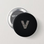 bling - V Ronde Button 5,7 Cm (Voorkant /achterkant)