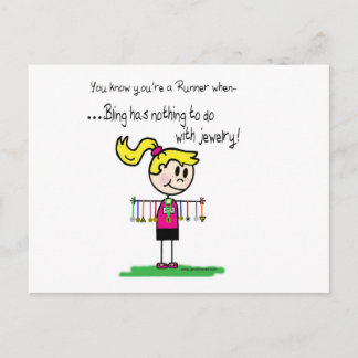 Bling van de Runner Briefkaart
