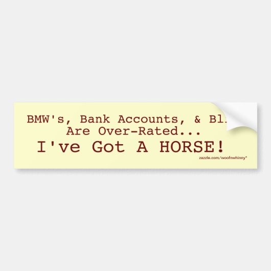 Bling Vs. Horse Sticker (Voorkant)