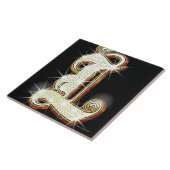 Blingalfabet L Tegeltje (Zijkant)