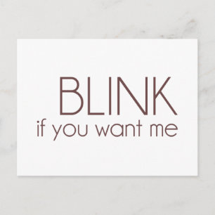 Blink als je me wilt briefkaart