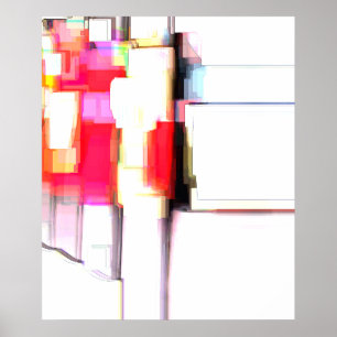 "Blink" Digitaal Abstract Poster