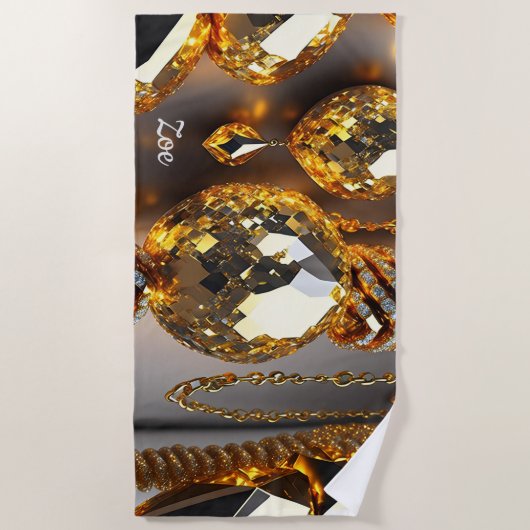 Blink! Mooie chaos-juwelen in goud Strandlaken (Voorkant)