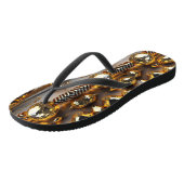Blink! Mooie chaos-juwelen in goud Teenslippers (Schuin)