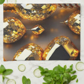 Blink! Mooie chaos-juwelen in goud Theedoek (Gevouwen)