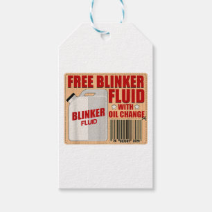 Blinker Fluid Idiot Gag cadeau shirt voor Mechanic Cadeaulabel
