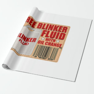 Blinker Fluid Idiot Gag cadeau shirt voor Mechanic Cadeaupapier