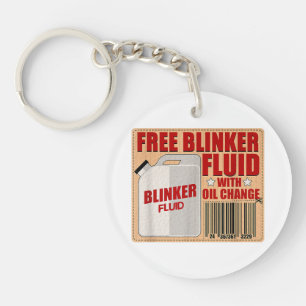 Blinker Fluid Idiot Gag cadeau shirt voor Mechanic Sleutelhanger