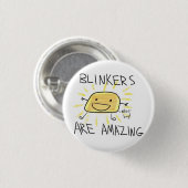 Blinkers zijn geweldig ronde button 3,2 cm (Voorkant /achterkant)