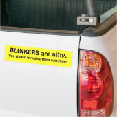 BLINKERS zijn vijftig. Je moet proberen ze te gebr Bumpersticker (Op Truck)