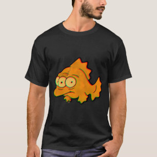 Blinky vis oranje radioactieve knikker t-shirt
