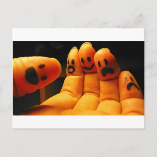 Bliss:Awe:Schrappen:Angst:Sorrow Briefkaart (Voorkant)