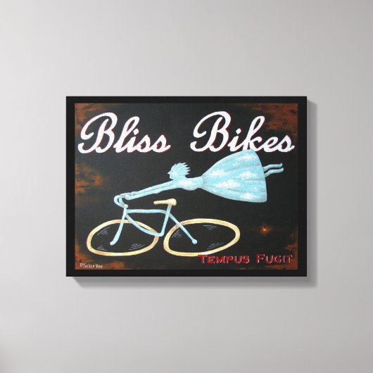 Bliss Bikes Wrapped Canvas by Biddybrain (Voorkant)