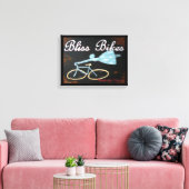 Bliss Bikes Wrapped Canvas by Biddybrain (Insitu (Woonkamer))
