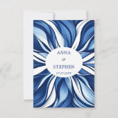 Bliss Bleus Floral bio RSVP (Dos)