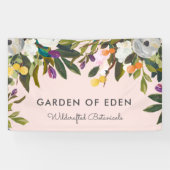 Bliss Botanique Élégante Bannière Florale | Blush (Horizontal)