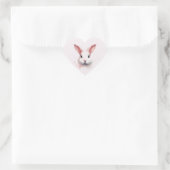 Bliss Bunny Pastel - Sticker en forme de coeur (Sac)