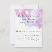 Bliss de framboise d'aquarelle RSVP (Dos)