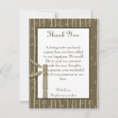 Bliss en bambou 4x5 PLAT Carte de remerciements (Devant)