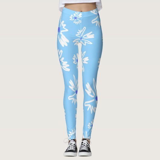 Bliss Floraux Attractifs Patternes Leggings (Devant)