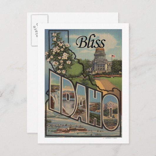 Bliss, IdahoLarge Letter ScenesBliss, ID Briefkaart (Voorkant / Achterkant)