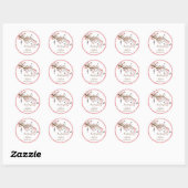 Bliss Mariage Enveloppe Seals ou Stickers Favorise (Feuille)